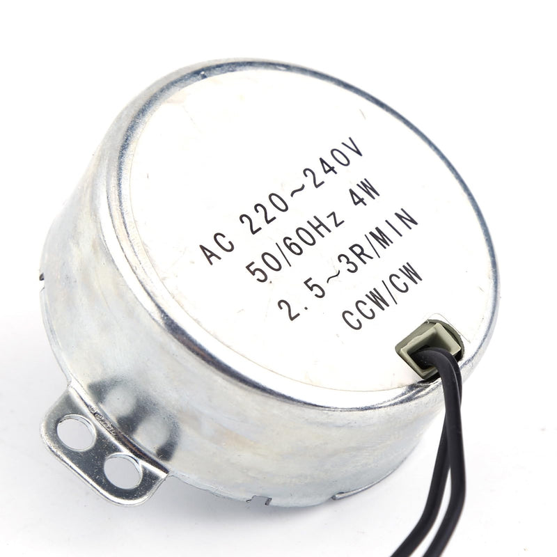[AUSTRALIA] - Synchronous Motor 230V Synchronous Motor 230V - 1 Piece 220 240V AC Synchronous Motor Gear Motor 4W CW CCW 1 Piece AC 220-240V EL Motor Coil Does Not Burn When Overload (2.5-3rpm) Pyramid 2,5–3 U/min 