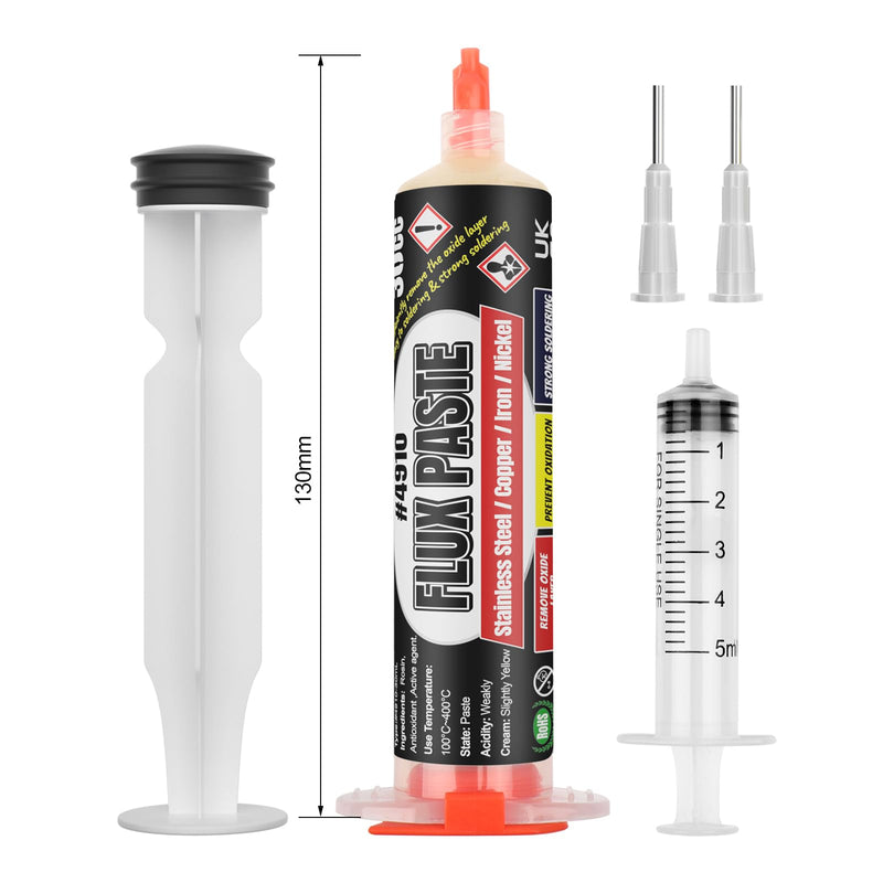 BEEYUIHF Stainless Steel Flux Paste Soldering, 30 ml Multifunctional Metal Soldering Paste Flux for Battery, Nickel, Copper, Nickel, Galvanized Sheet, Solder Flux Paste #4910