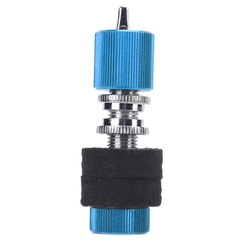 LiebeWH Hi‑Hat Clutch, Aluminum Alloy Jazz Drum Cymbal Rack Holder Instrument Playing Accessories with Self Locking Knob(blue) blue