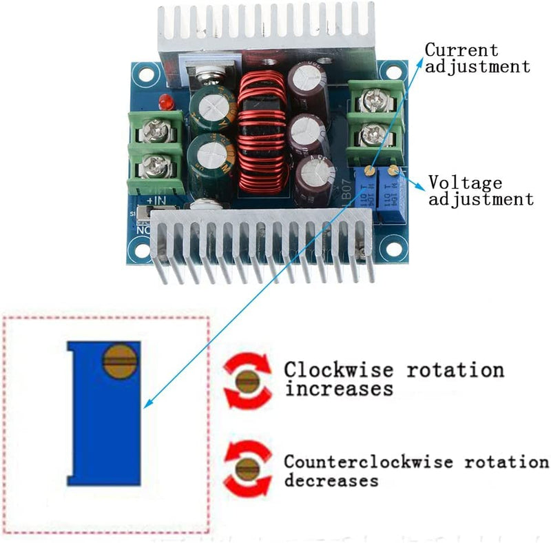 iHaospace 2 pieces 300 W 20 A DC-DC converter module step down voltage module constant current adjustable buck converter 2pcs