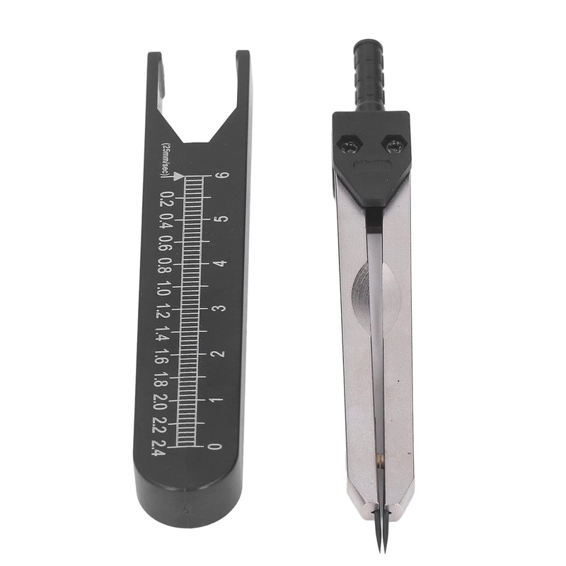 ECG Tool, ECG Vernier Caliper, Measuring Tool with Ruler, Electrocardiogram Design Divider for Nursing (Black), Brake Calipers (Black)