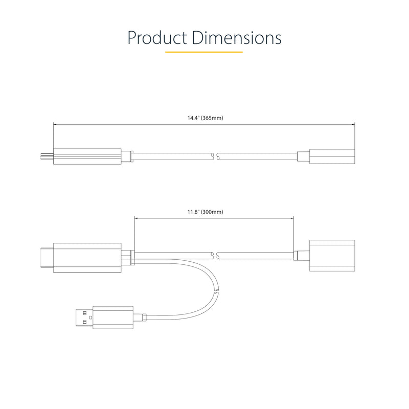 StarTech 1ft Active HDMI 2.0 to DP 1.2 Cable, 4K 60Hz, HDR, USB Powered | 3840 x 2160 60Hz, HDCP 2.2, 2ch audio, HDMI source to DP monitor, USB USB Powered, 30cm, HDMI 2.0 to DP 1.2 converter 4K 60 Hz 1 ft / 30 cm