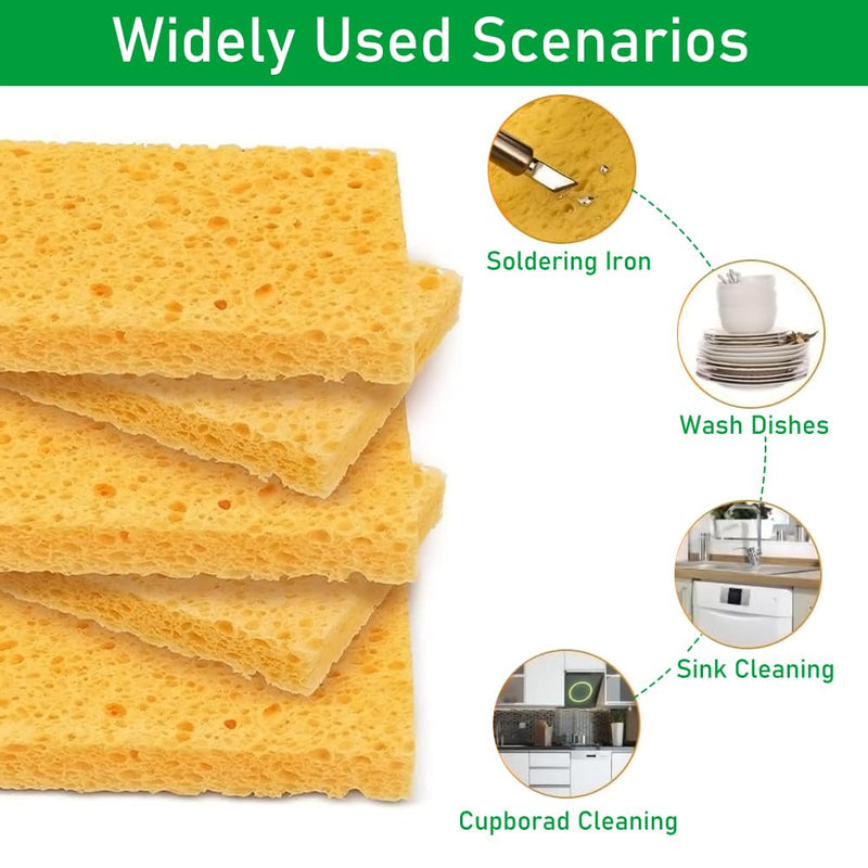 Pack of 20 Professional Soldering Sponge Cleaning Sponge Soldering Iron (6.7 x 6.7 x 1 cm), Cleaner Sponges for Soldering Tips, Soldering Tip Cleaner Sponge & Soldering Tip Reactivator, Soldering 6,7*6,7*1 cm