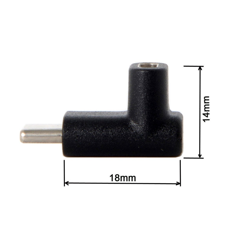 Cablecc 90 Degree Up or Down Angled Reversible USB 3.1 Type-C Male to Female Extension Adapter for Laptop & Phone