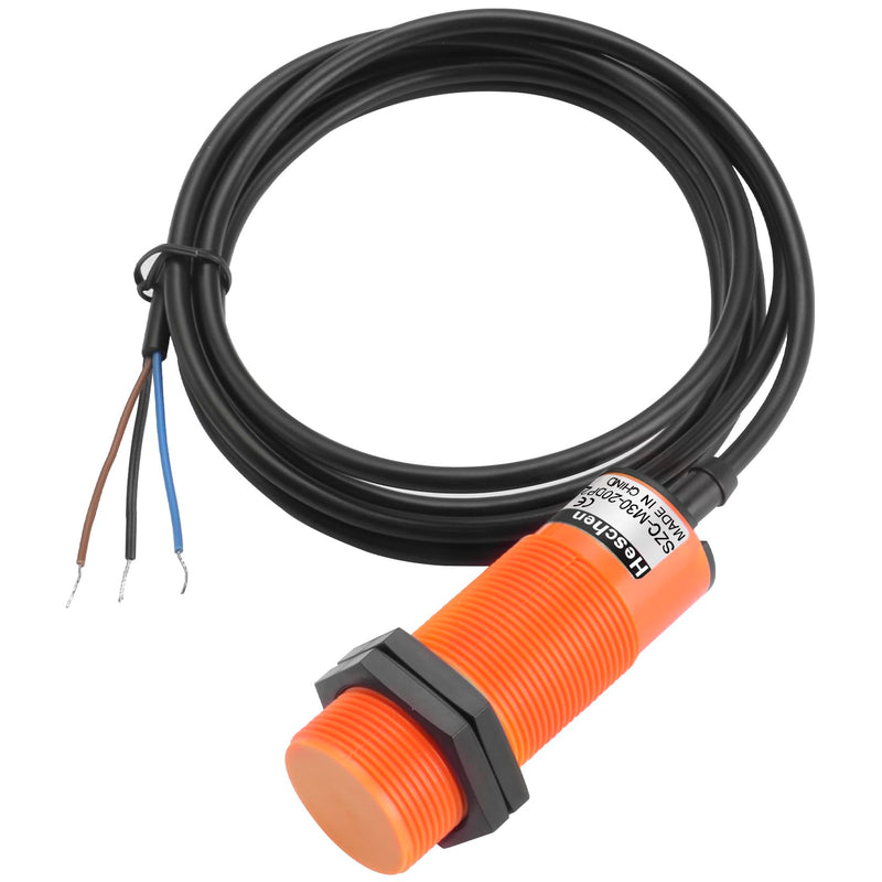M30 Capacitive Proximity Sensor Switch, SZC-M30-20AC, Detecting Distance 1-20mm, 20-250VAC 400mA, Normally Closed (NC), 2 Wire