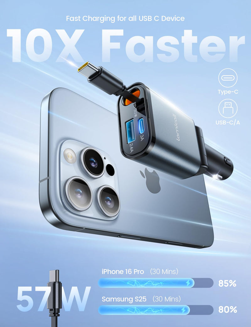 Lamicall Car Char-ger + Car Vent Phone Mount