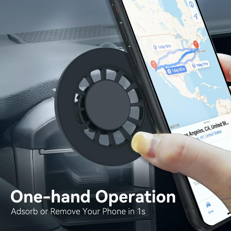 BEERTE Fits MagSafe Car Mount Fit for Toyota Tundra 2022-2026,Sequoia 2023-2026 Magnetic Phone Holder for Car Vent 360° Rotation Car Phone Mount Fit for iPhone MagSafe Case All Phones 2022-2026 Tundra(Magsafe)