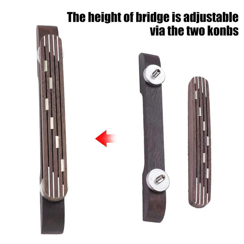 [AUSTRALIA] - Archtop Jazz Guitar Bridge, Rosewood, Adjustable 6-String Repair Part 