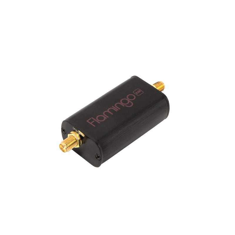 Flamingo+ AM (Flamingo AM v2) - High Attenuation Broadcast AM Bandstop (Notch) Filter for Software Defined Radio (RTL-SDR) Applications. Blocks 300kHz to 1900kHz on Connected Device