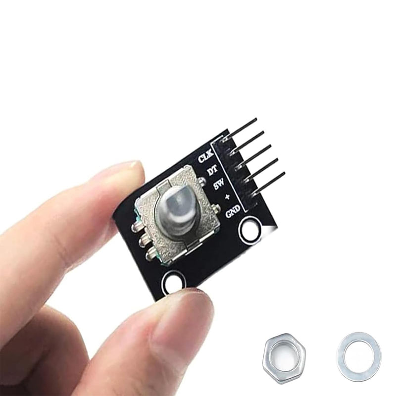 GERUI 6 x KY-040 Rotary Encoder, Rotary Encoder Module Compatible with Arduino, 360 Degree Rotary Encoder, Potentiometer, Digital Pulse Output Electronic Building Blocks