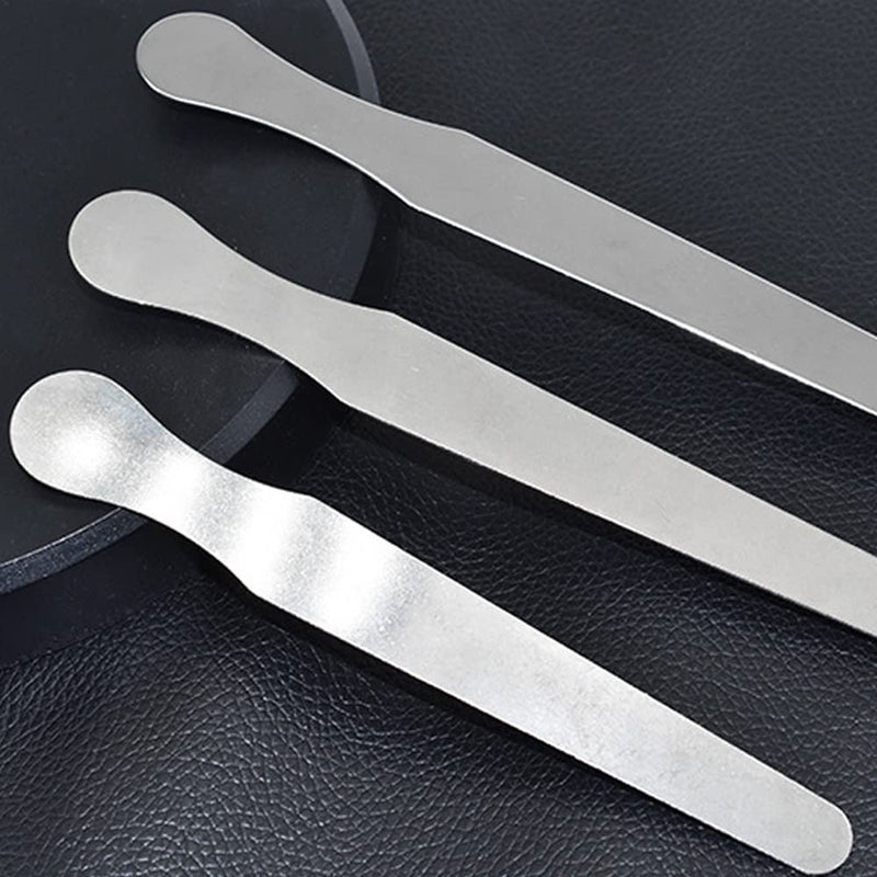 3 Pieces Stainless Steel Tongue Spatulas for Crafts, Beauty Salon, Dental Examination (14cm+16cm+18cm)