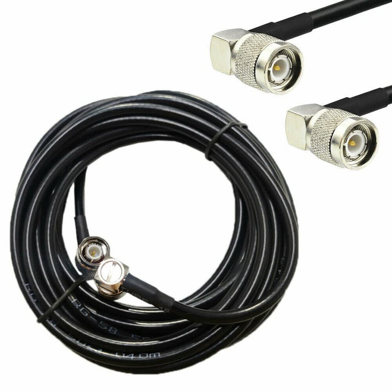 15FT 90° Ag Leader Antenna Cables for Trimble GPS EZ-Guide FMX TNC Male to Male