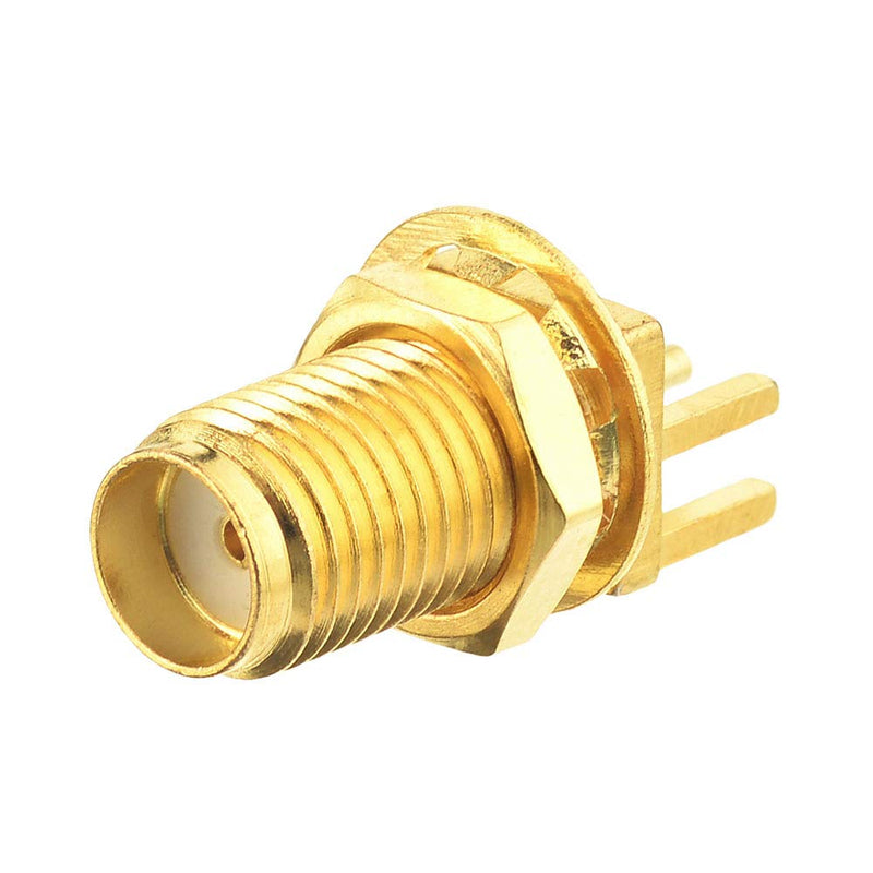 Eightwood SMA Plug SMA Female Straight Bulkhead Solder .062 Inch End Launch for Wireless WLAN WiFi Antenna 10 Pieces Multi-Way Solder PCB