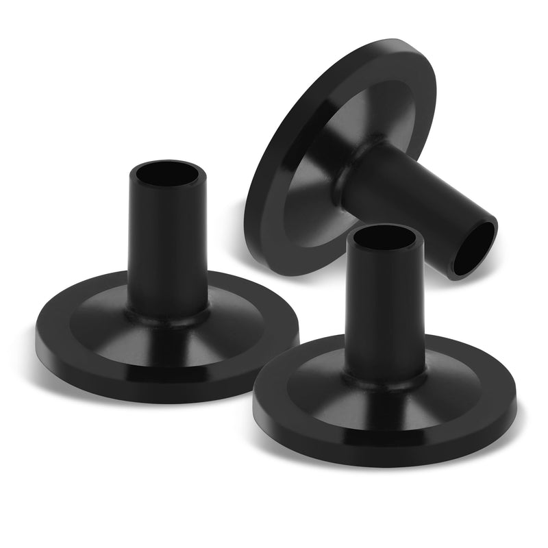23 Pieces Cymbal Replacement Accessories, Includes Cymbal Stand Felts, Drum Cymbal Felt Pads, Wing Nuts, Washers, Cymbal Sleeves and Drum Key - Black