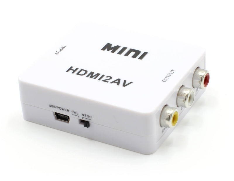 [AUSTRALIA] - THE CIMPLE CO - HDMI to RCA Converter (Digital to Analog Converter) - Converts from HDMI - Does Not Work in Reverse - Down Converts - White Kit 