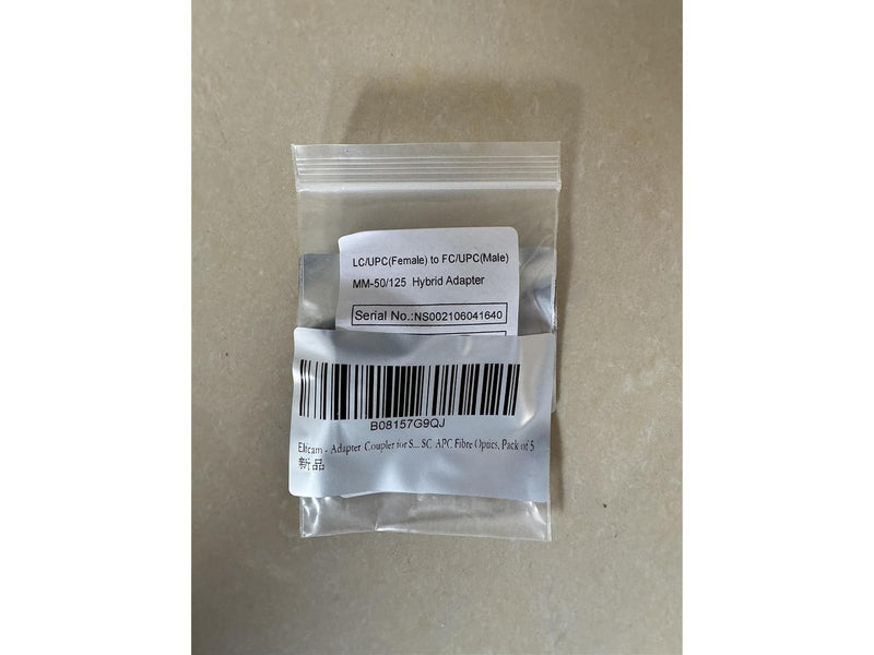 [AUSTRALIA] - Elfcam® - Fiber Optic Adapter Coupler SCA Female to SCA Female Singlemode Simplex, 1 Pack SCA Female - SCA Famale 