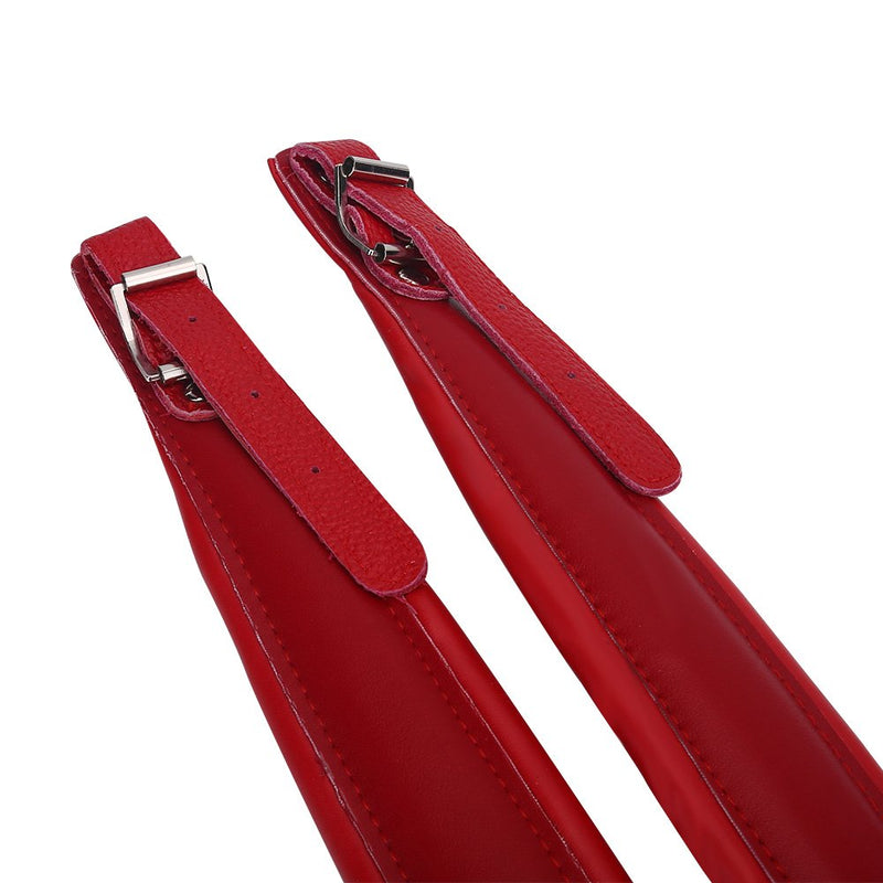 [AUSTRALIA] - VGEBY Adjustable faux leather accordion strap for 16-120 bass Red 