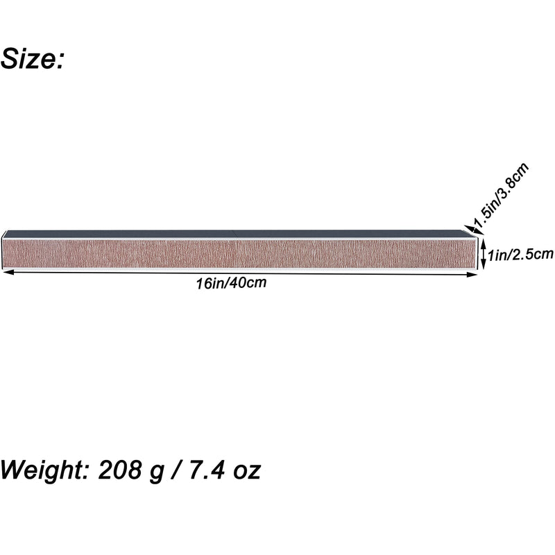 [AUSTRALIA] - Fret Leveling Beam, 16 Inch (400mm) Bass Guitar Fret Leveler Sanding File Level Bar, Pro Luthier Repair Tool with 400 600 1000 1200 Grit Pre-adhesive Sandpaper 16in / 400mm 