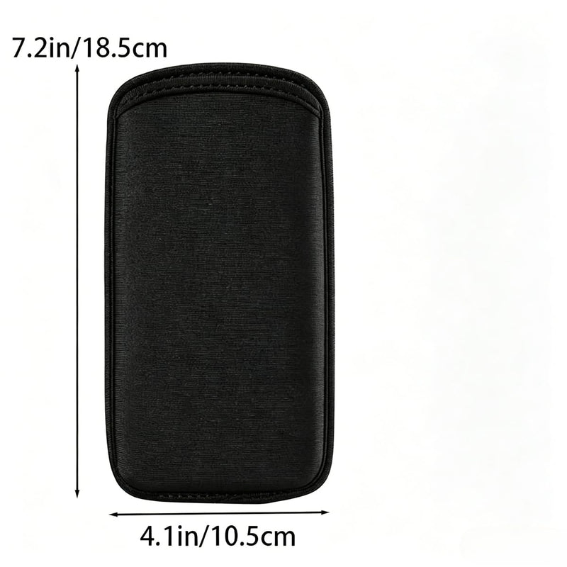 Phone Sleeve Slip in Pouch Matte Black Ultra Slim Shockproof Smartphone Carrying Case Protective Pouch Bag (Black,18.5 * 10.5 cm) 18.5*10.5 cm