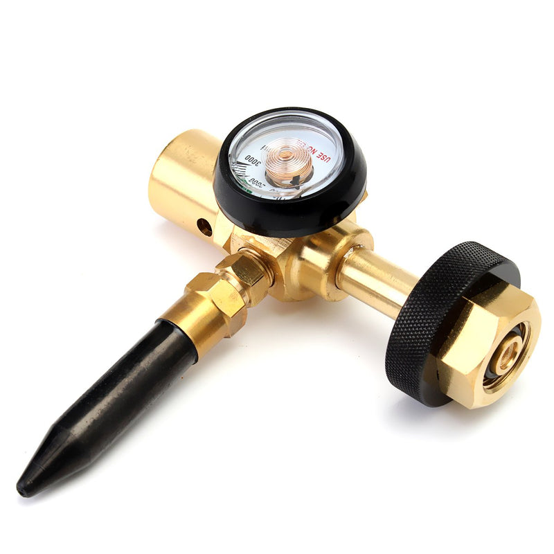 MASUNN Helium Latex Balloon Air Inflator Regulator with Gauge for W21.8-14 Tank Valve
