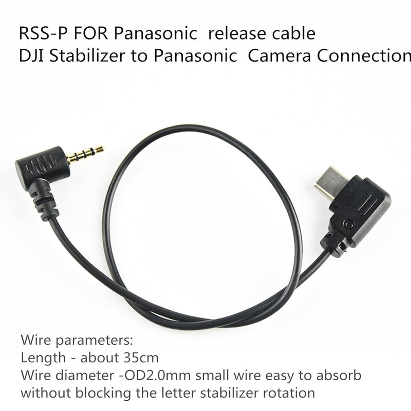 [AUSTRALIA] - RSS-P Camera Shutter Release Cable for Panasonic GH5S, GH5, G9, Compatible with DJI Ronin Stabilizer, TRRS 2.5mm Remote Control for Photo and Video 