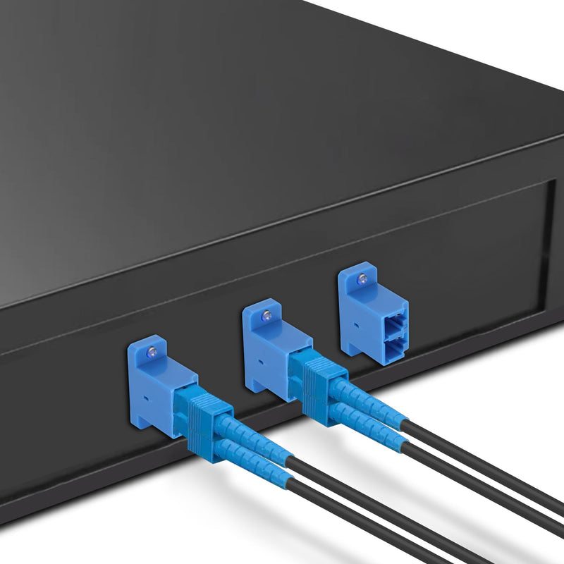 [AUSTRALIA] - XMSJSIY LC-LC Fibre Optic Connector Coupler LC Female to LC Female Adapter Duplex LC/UPC Coupler Fibre Optic Connector Extend for Network Internet - 10 Pieces 
