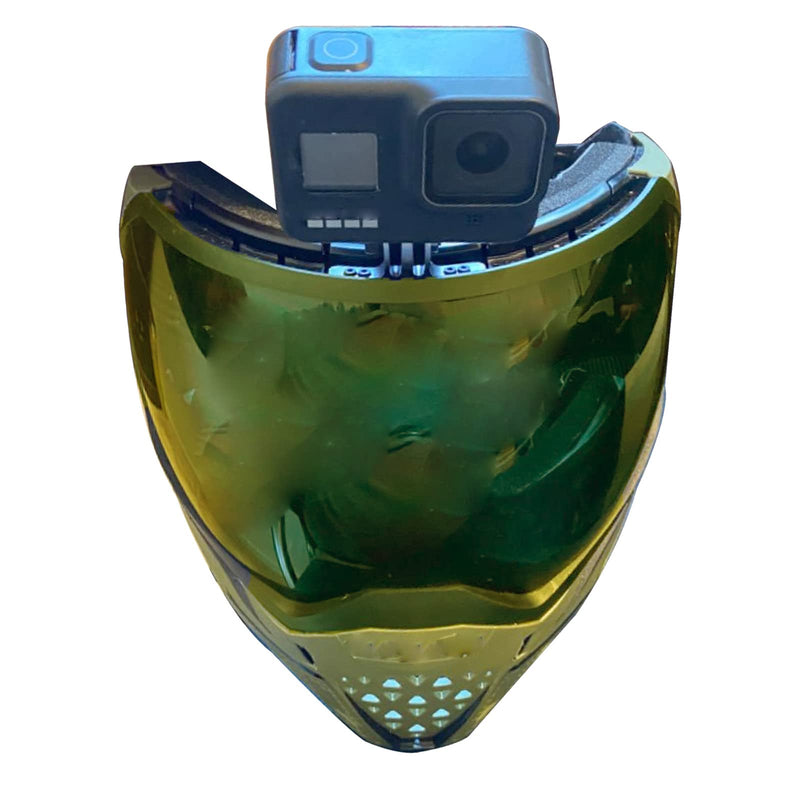 Paintball Mask Mount Clamps - Camera Goggle Connection Adapter Aluminum i4 i5 Go Pro EVS Helmet Base Black