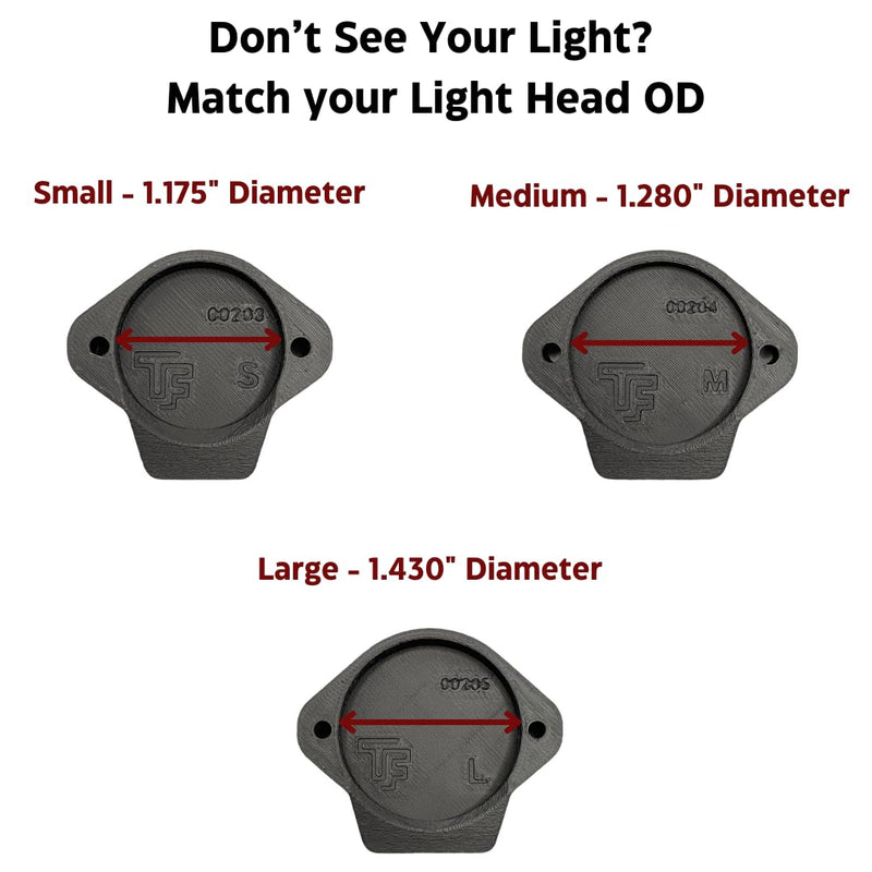 [AUSTRALIA] - Light Cover for Weapon Mounted Flashlights | Rifle Lens Cap Compatible for Surefire/Streamlight/Olight/Cloud Defense (Medium) Medium 