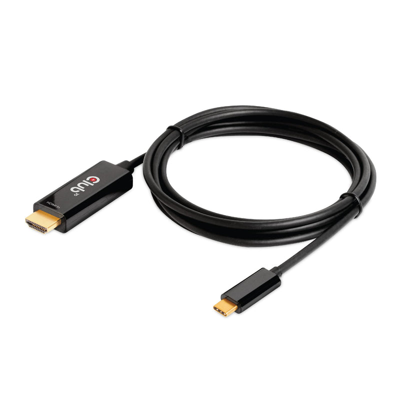 Club 3D 4K 60Hz HDMI to USB Type C Video Cable HDMI 2.0 (Male) to USB Type C (Male) Active Monitor Converter 1.8m/6 Feet CAC-1334 Cable M/M 1.8m