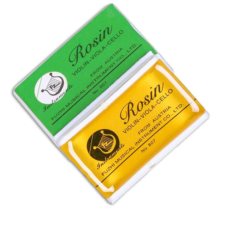 Rosin Natural for Violin Cello Viola Rosin Light Low Dust for Bows String Music Instrument Accessory Yellow with Case 3 Pack