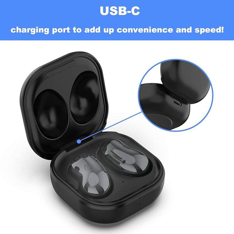 Earbuds Charging Case for Samsung Galaxy Buds Live SM R180, Replacement Charger USB Charging Case Dock. Black