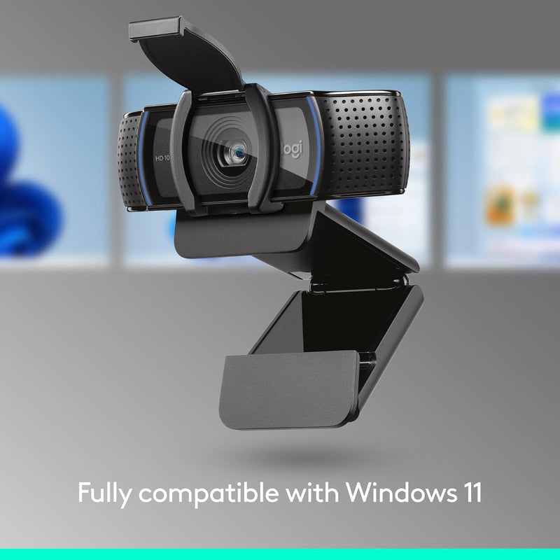 Logitech C920e HD 1080p Mic Enabled Webcam Certified Zoom Microsoft Teams | Certified for Zoom, Microsoft Teams compatible, TAA compliant Default Mic-Enabled