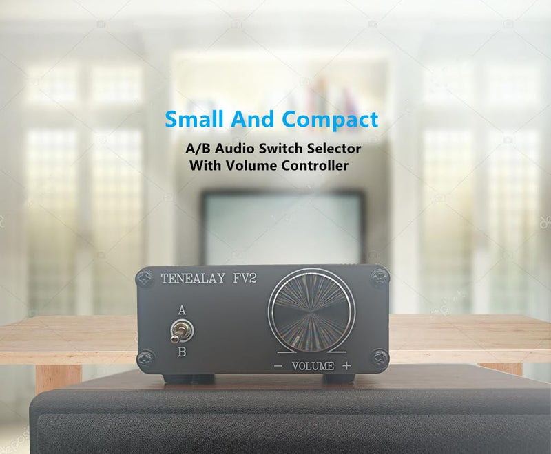 [AUSTRALIA] - HiFi RCA Passive Preamp Stereo Audio Preamplifier with Volume Control, A/B Audio Switch selector FV2 