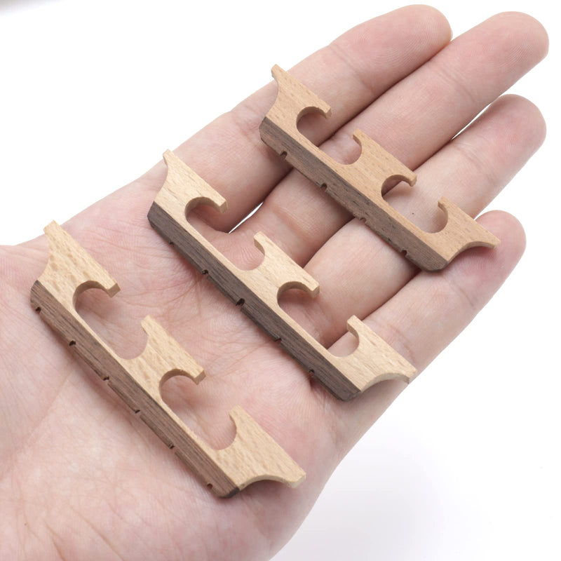 [AUSTRALIA] - 5-String Banjo Bridge, 2-Pack Ebony Maple Banjolele Bridges, Universal Fit Parts & Accessories 5 string 