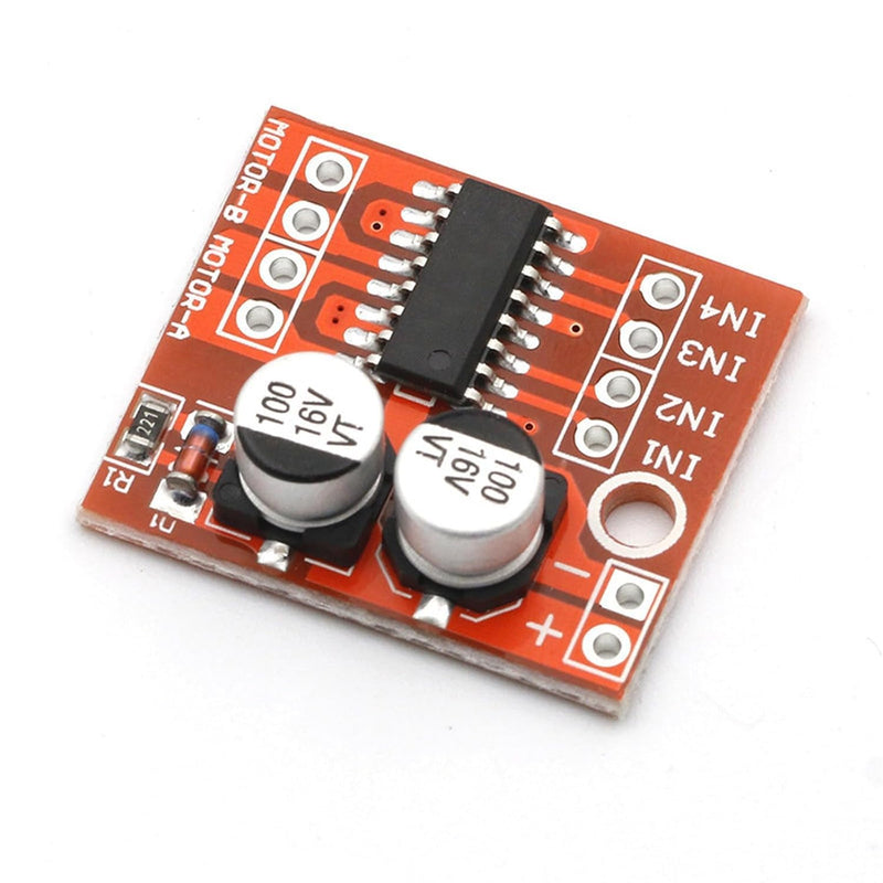 10 x 2-way DC motor drive board module mini L298N, 1.5A forward and reverse PWM speed control, dual H-bridge stepper motor, mini L298N