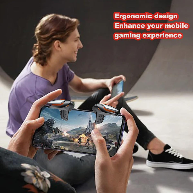 Phone Triggers for PUBG Game Controller, New Version Phone Triggers for Gaming PUBG Mobile/Knives Out/Call of Duty, Sensitive Shoot & Aim PUBG Trigger Smart Phone Gamepad Game Triggers for iOS/Android