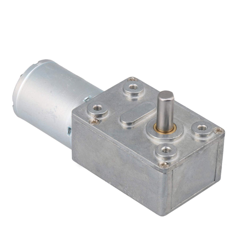 DC 12V 0.6RPM Square Low Speed High Torque Turbo Worm Geared Motor Right Angle Gear Motor