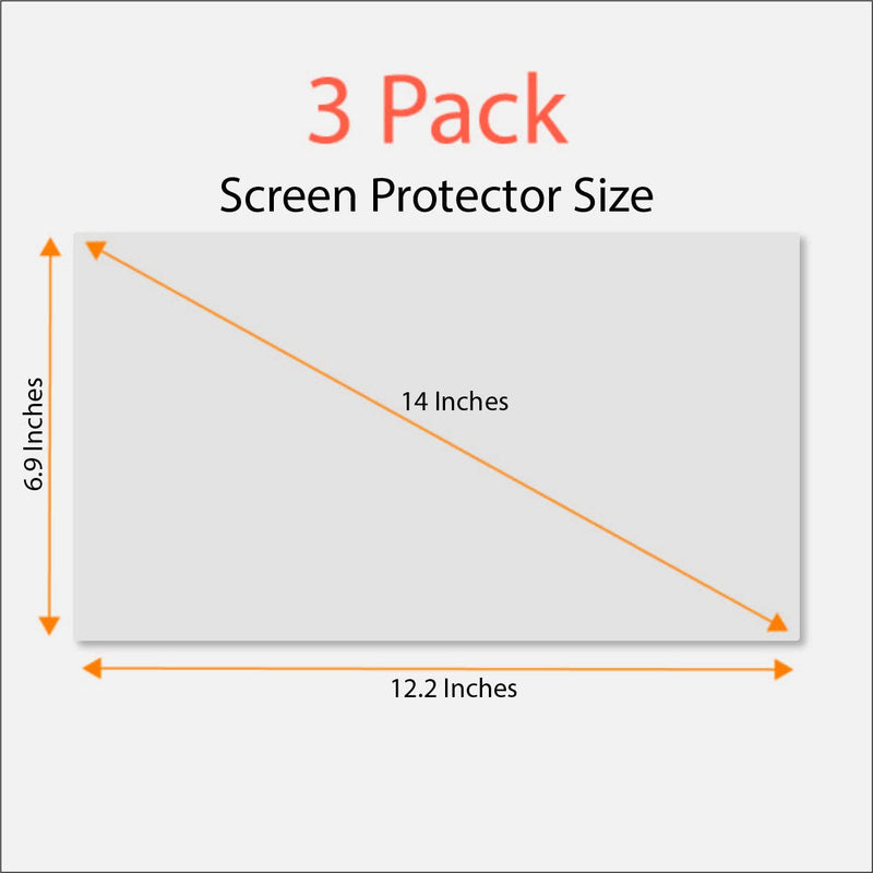 Anti Blue Light Screen Protector (3 Pack) for 14 Inches Laptop. Filter Out Blue Light and Relieve Computer Eye Strain to Help You Sleep Better