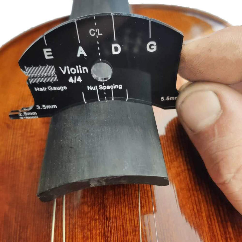 [AUSTRALIA] - 1pcs 4/4 Violin Bridges Repair Reference Tool Fingerboard Scraper Making Template Tool Black 