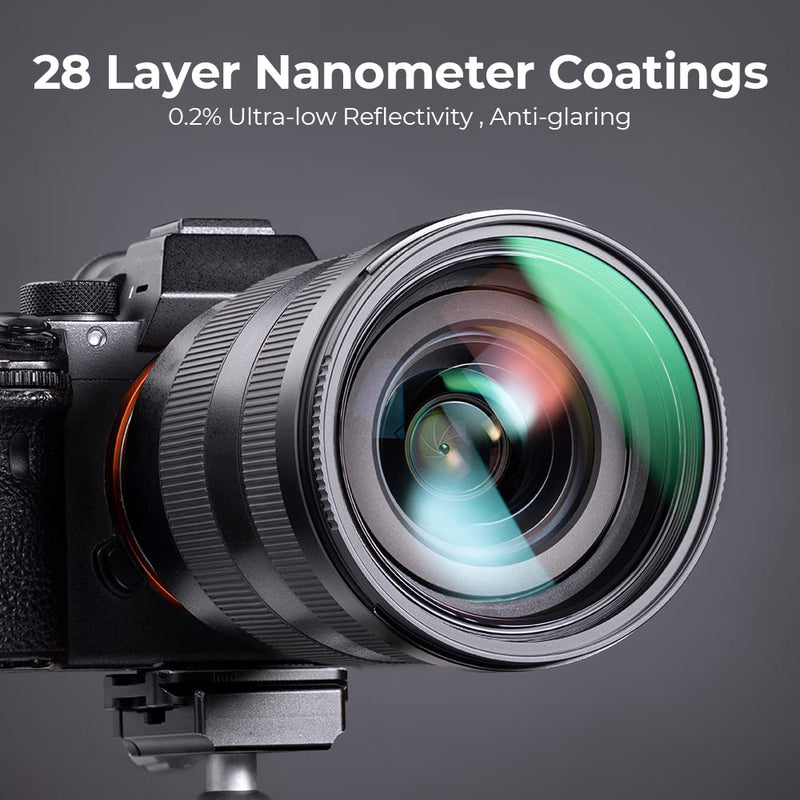 [AUSTRALIA] - K&F Concept 77mm MC UV Protection Filter with 28 Multi-Layer Coatings HD/Hydrophobic/Scratch Resistant Ultra-Slim UV Filter for 77mm Camera Lens (Nano-X Series) 