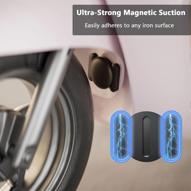 Hongtop Tracker Device for Vehicles,No Monthly Fee Anti-Theft Hidden Car GPS Tracker,Real Time GPS Car Tracker with Magnetic Case Work with Apple Find My(iOS Only) (Black,1PCS) Black,1PCS