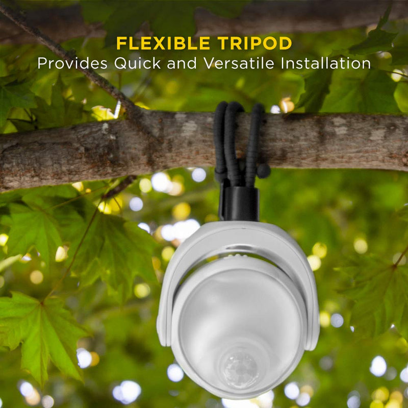 [AUSTRALIA] - Limitless Innovations Lumenology Portable LED Motion Sensor Light Provides 148 Lumens with a 13 ft Detectable Range and Flexible Tripod Base with Magnetic Option – Indoor/Outdoor (Black) Black 