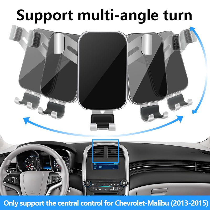 Car Phone Holder for Chevrolet Chevy Malibu 2013 2014 2015 LS LT LTZ Eco Chevy Auto Interior Accessories Best Cell Phones Mount Cellphone Mobile Cradle Charging Navigation Bracket Vent Screen Stand for Chevy Malibu 2013 2014 2015