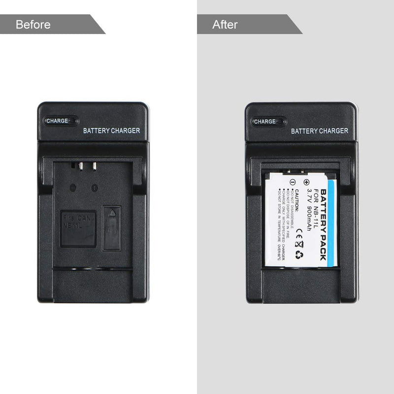 NB-11L NB-11LH Battery Charger for Canon PowerShot ELPH 110 HS, 130 HS, 340 HS, 350 HS, A2300, SX400 is, A2400 is, A2500, A3500 is, A4000 is, IXS 240 HS, IXUS 285 HS Wall Charger