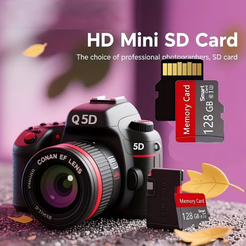 1Pc Memory Card/Tf Card Red and Gray TF Cards, High-Speed Class 10 U3 Mini SD Cards 32GB Capacities, Providing Reliable and Secure Performance for Smart Phones, Tablets, Cameras, Surveillance Cameras