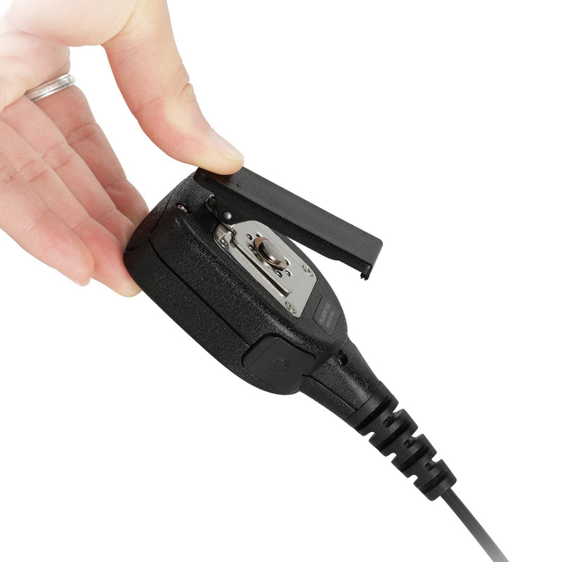 [AUSTRALIA] - CP200D Waterproof Shoulder Speaker Mic 2 Pin Radio Microphone with 3.5mm Audio Jack Compatible with Motorola CP200 CLS1410 CLS1110 RDM2070D Walkie Talkie(for Motorola, Black with 3.5 mm Jack) for MOTOROLA 