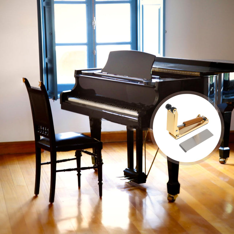 Piano Cover Buffer Device - Metal Finger Protection for 88 Key Piano Golden Slow Fall Control Bumper 9.5X7.5X2.7CM