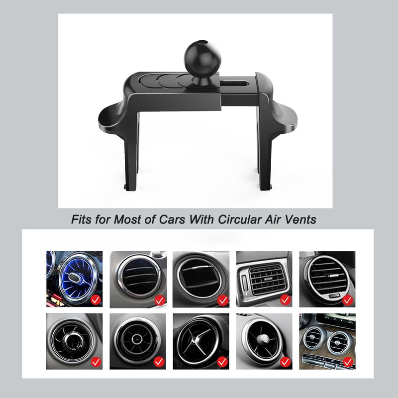 Car Cell Phone Holder Mount for Ford F150 2009-2014 Accessories | for F-150 Expedition 2003-2017 Volkswagen VW Tiguan 2007-2015 Mazda 6 2004-2012 Circular Air Vents Cellphone Stand