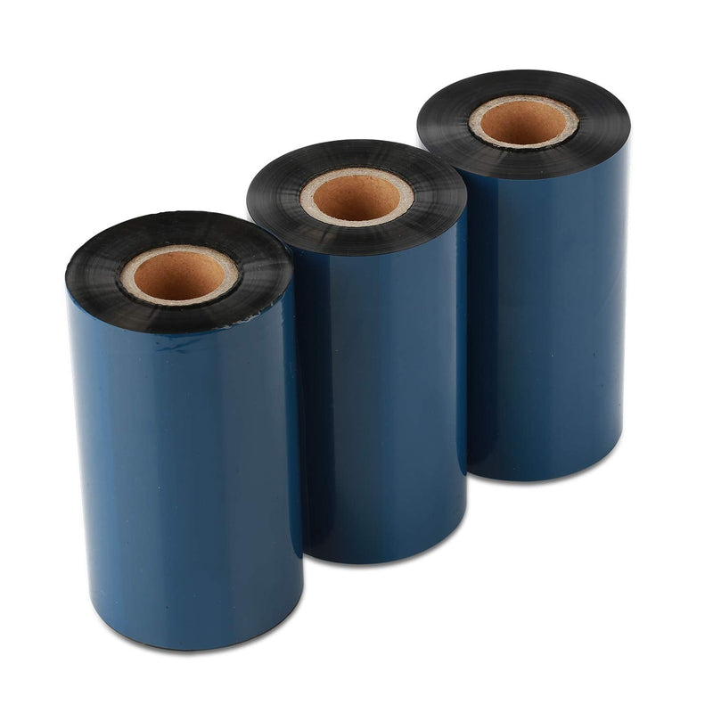 CYTTR Thermal Transfer Ribbon - Premium Resin-Enhanced Wax - 4.33" x 984" (110mmx300mm) 1 Inch core Ink Outside Compatible for Zebra Datamax Sato TT Printers (1 Roll)