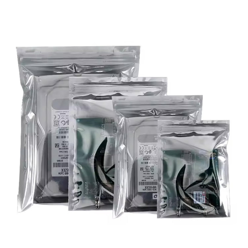Antistatic Bags, 100pcs Resealable ESD Bags 3.2x4.7inches with Labels for GPU Hard Drive SSD HDD and Electronic Device (Ziplock-3.2X4.7-100pc) Ziplock-3.2X4.7-100pc